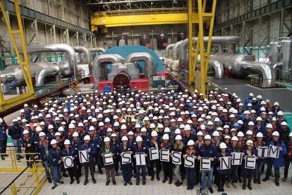 Manifestation sur le site de Fessenheim 